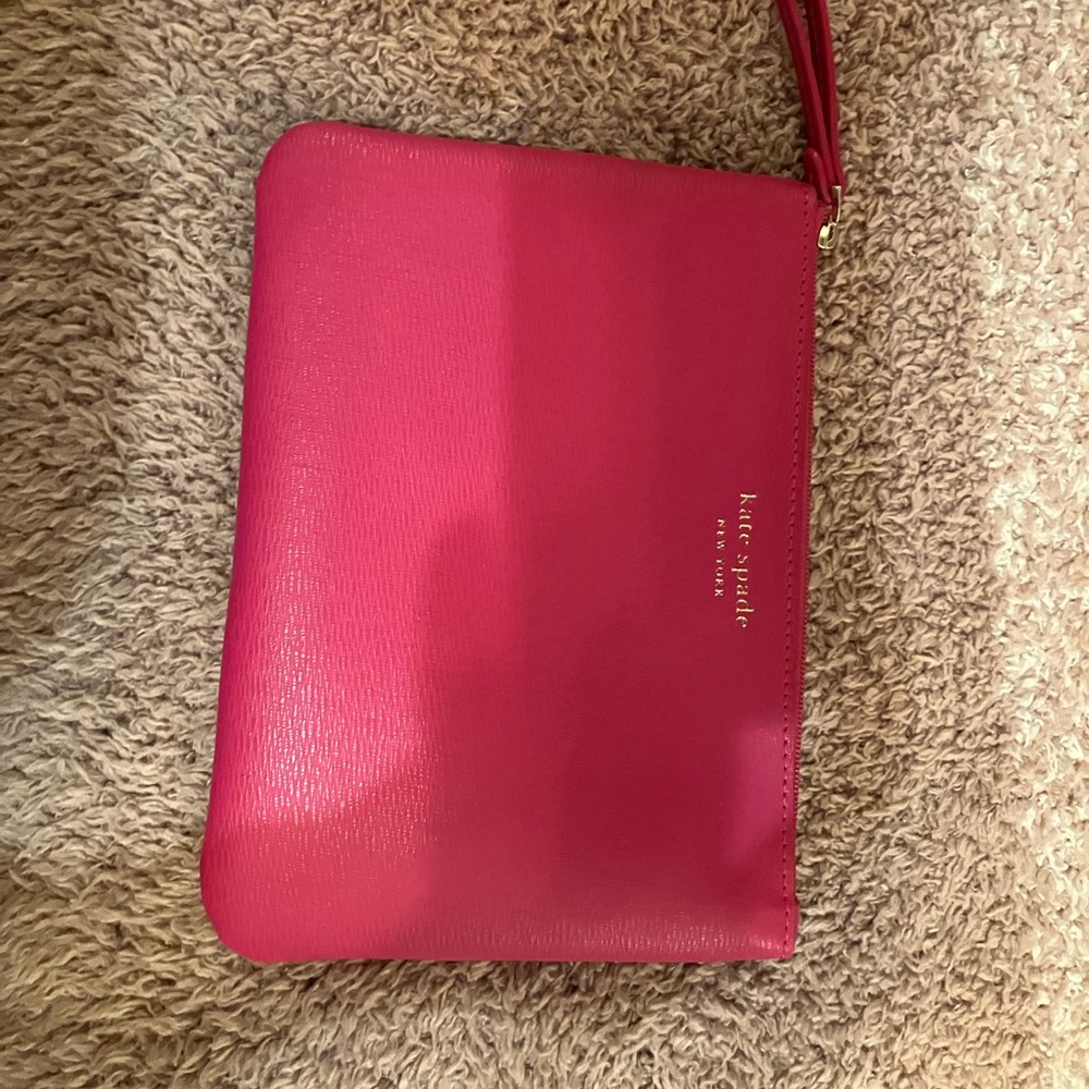 Hot pink Kate Spade wristlet